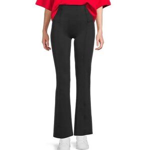 Spanx Dressy Micro Flare Pull On Leggings Women’s Size 1X Tall Black High Rise